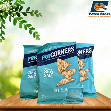 Bánh snack PopCorners bịch nhỏ 28g vị Sea Salt